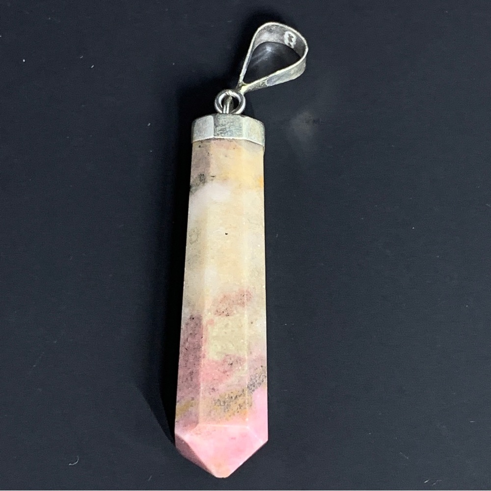 Natural Rhodonite 925 Silver Pendants NWOT - Picture 8 of 16